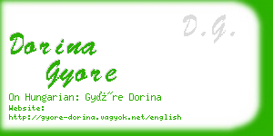 dorina gyore business card